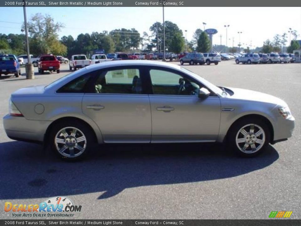 2008 Ford Taurus SEL Silver Birch Metallic / Medium Light Stone Photo #4