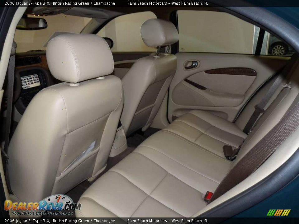 2006 Jaguar S-Type 3.0 British Racing Green / Champagne Photo #21