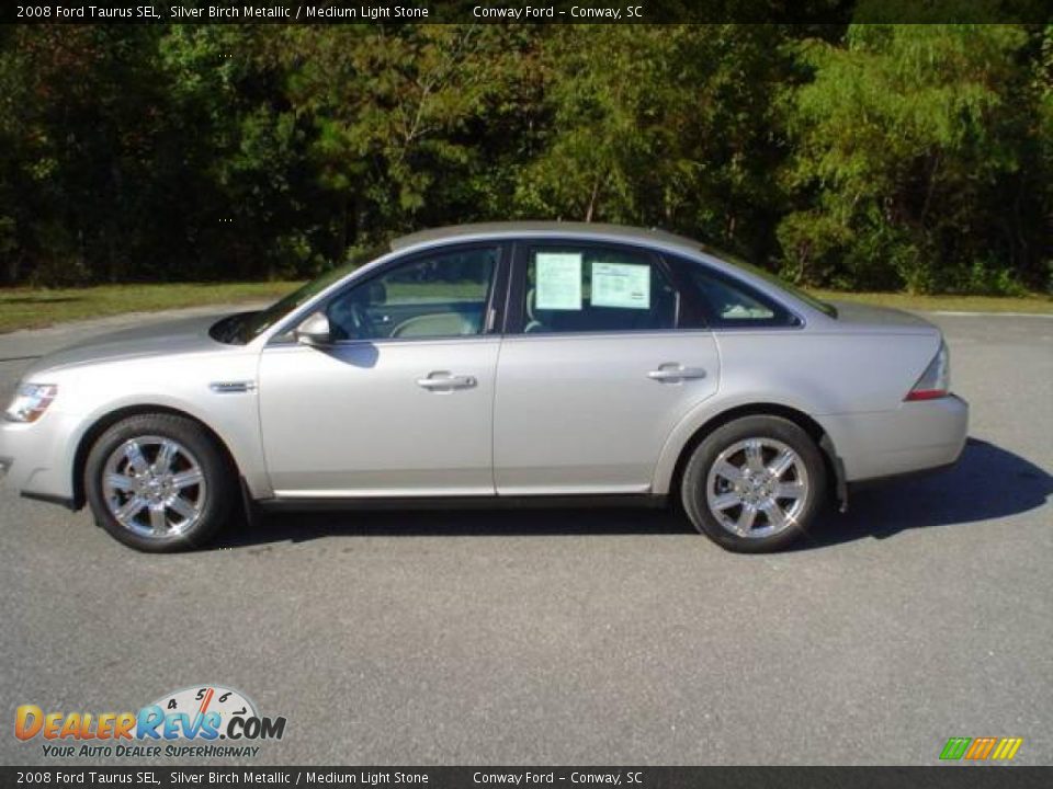 2008 Ford Taurus SEL Silver Birch Metallic / Medium Light Stone Photo #8