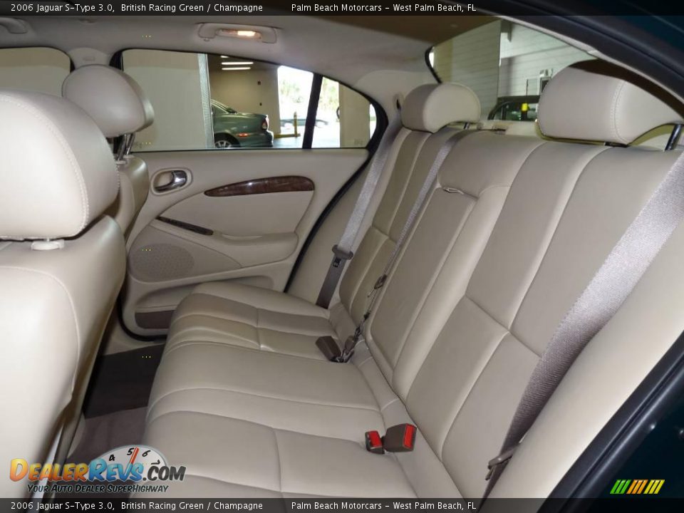 2006 Jaguar S-Type 3.0 British Racing Green / Champagne Photo #22