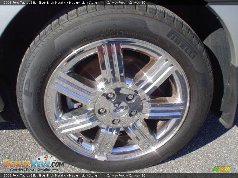 2008 Ford Taurus SEL Silver Birch Metallic / Medium Light Stone Photo #9