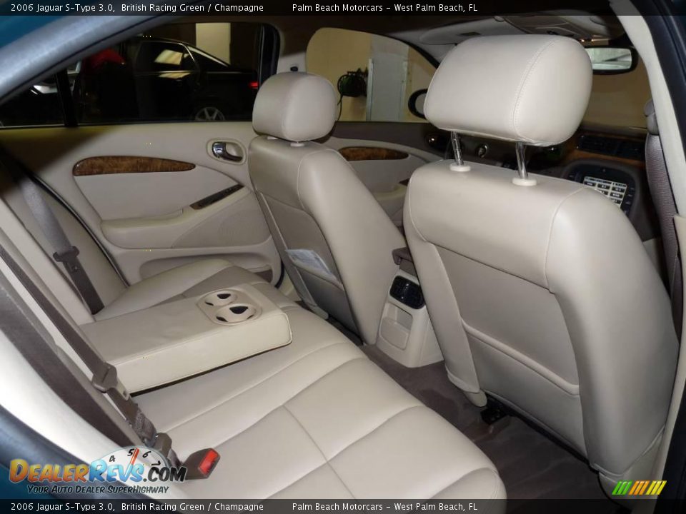 2006 Jaguar S-Type 3.0 British Racing Green / Champagne Photo #24