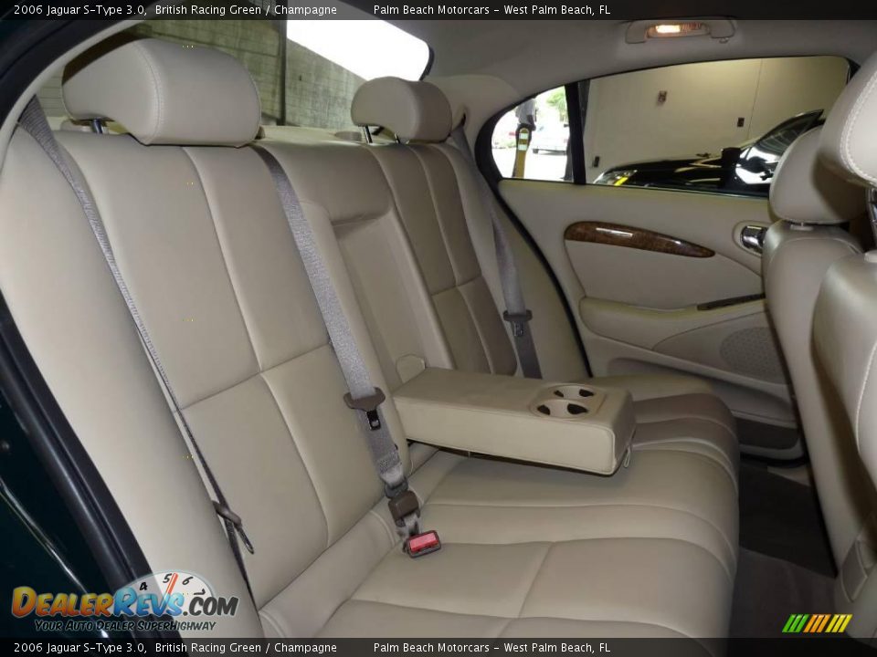 2006 Jaguar S-Type 3.0 British Racing Green / Champagne Photo #25