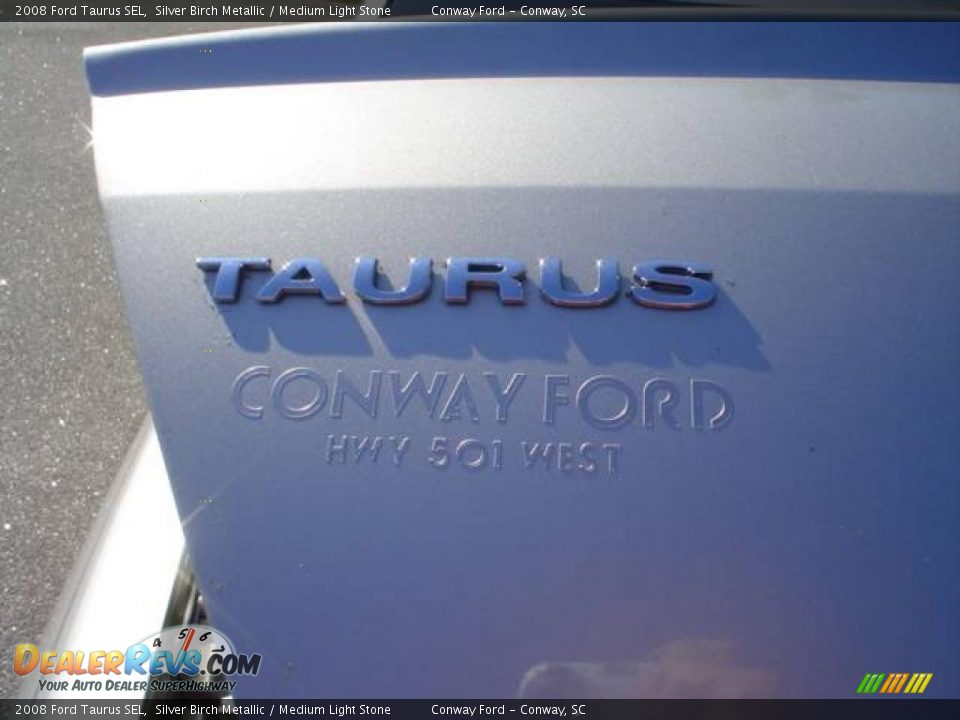 2008 Ford Taurus SEL Silver Birch Metallic / Medium Light Stone Photo #14