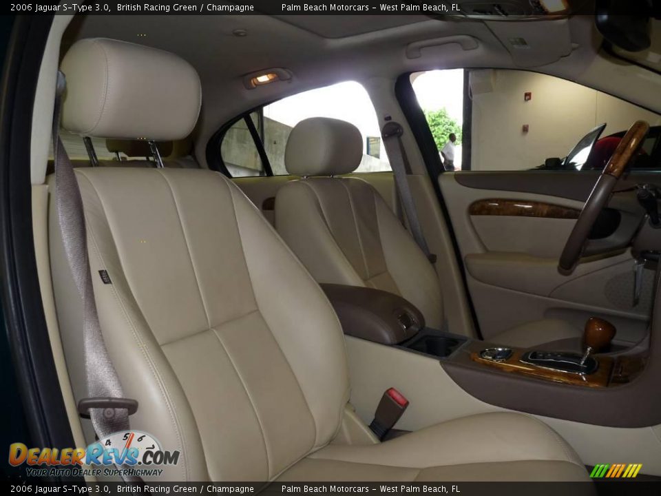 2006 Jaguar S-Type 3.0 British Racing Green / Champagne Photo #28