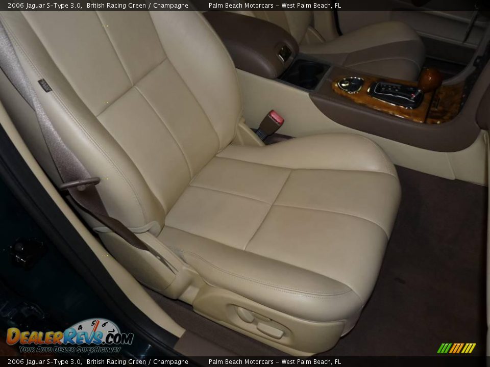 2006 Jaguar S-Type 3.0 British Racing Green / Champagne Photo #29
