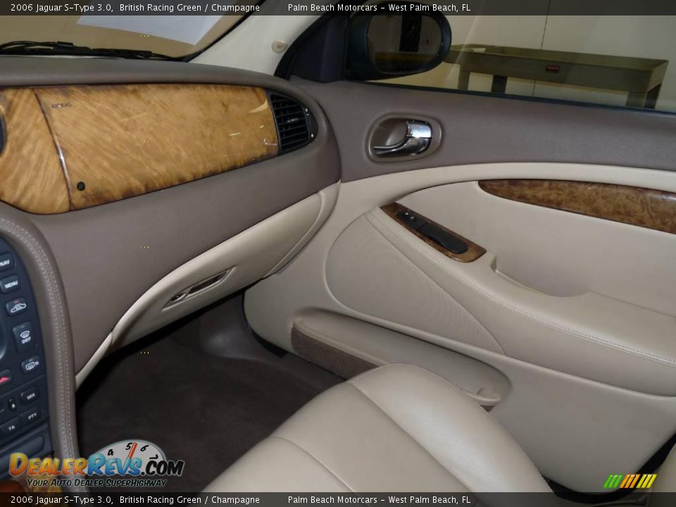 2006 Jaguar S-Type 3.0 British Racing Green / Champagne Photo #30