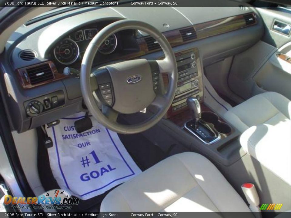 2008 Ford Taurus SEL Silver Birch Metallic / Medium Light Stone Photo #21