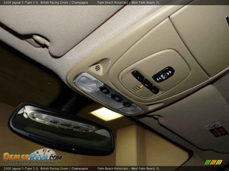 2006 Jaguar S-Type 3.0 British Racing Green / Champagne Photo #35
