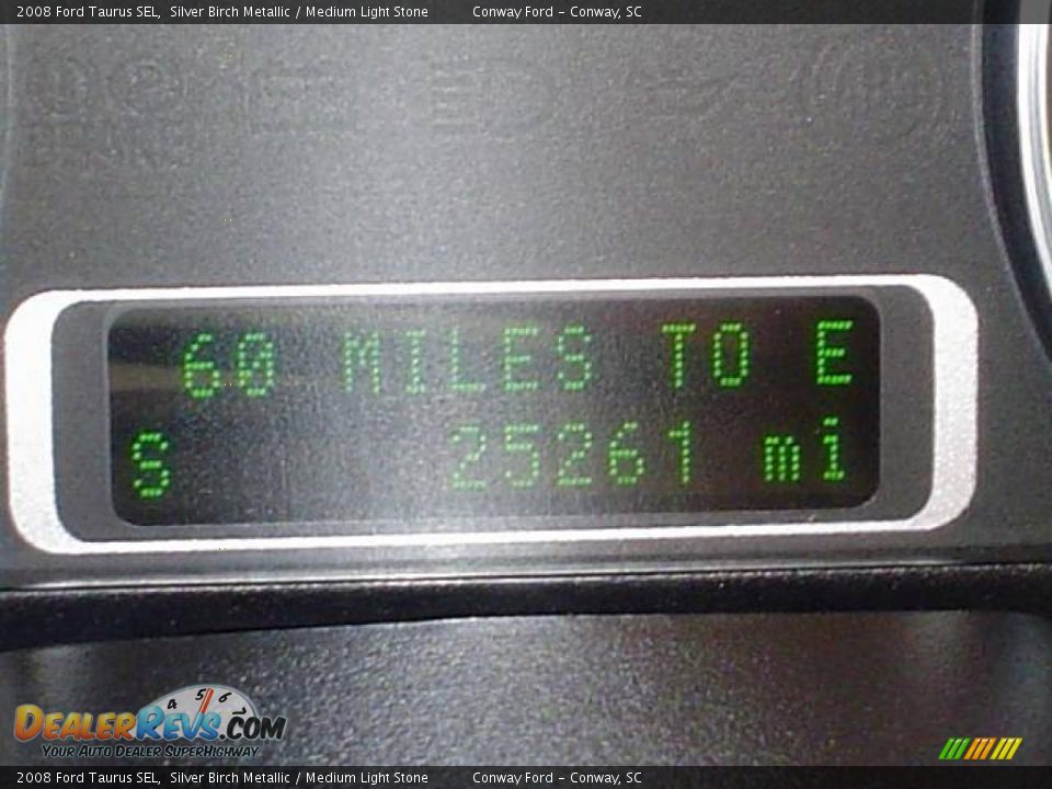 2008 Ford Taurus SEL Silver Birch Metallic / Medium Light Stone Photo #25