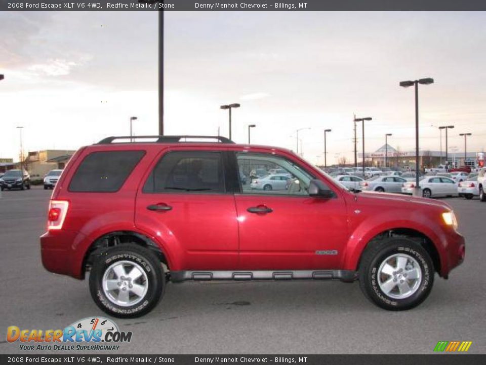 2008 Ford Escape XLT V6 4WD Redfire Metallic / Stone Photo #4