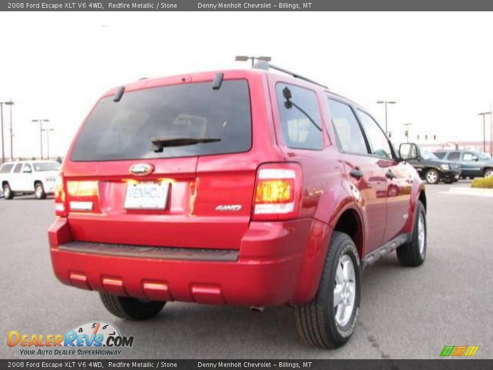 2008 Ford Escape XLT V6 4WD Redfire Metallic / Stone Photo #5