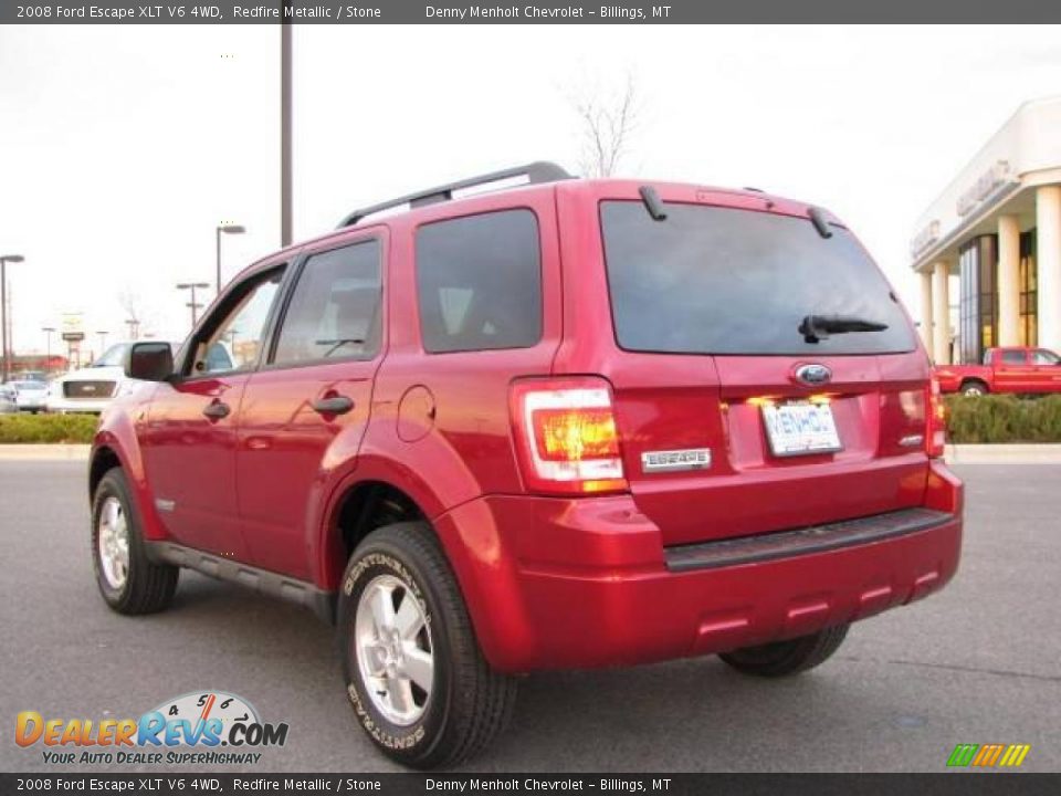 2008 Ford Escape XLT V6 4WD Redfire Metallic / Stone Photo #6