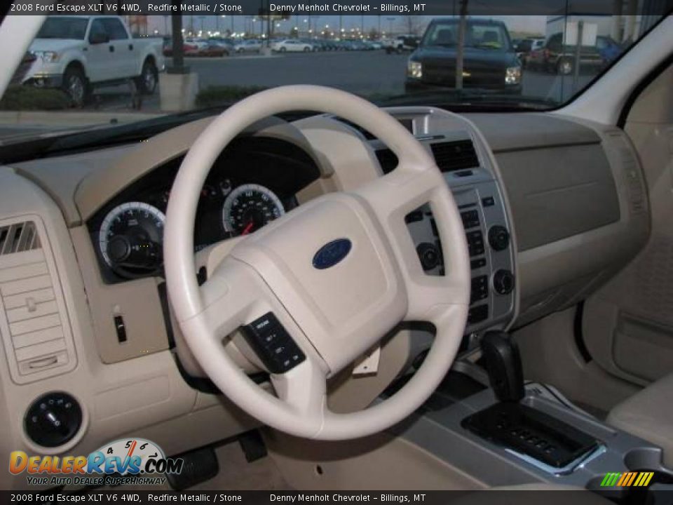 2008 Ford Escape XLT V6 4WD Redfire Metallic / Stone Photo #10