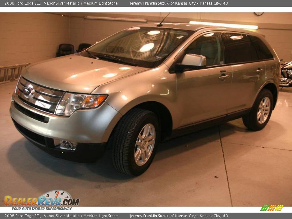 2008 Ford Edge SEL Vapor Silver Metallic / Medium Light Stone Photo #3
