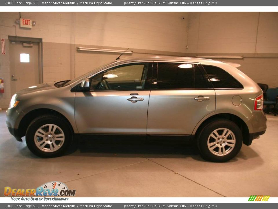 2008 Ford Edge SEL Vapor Silver Metallic / Medium Light Stone Photo #4