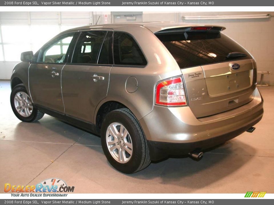 2008 Ford Edge SEL Vapor Silver Metallic / Medium Light Stone Photo #5