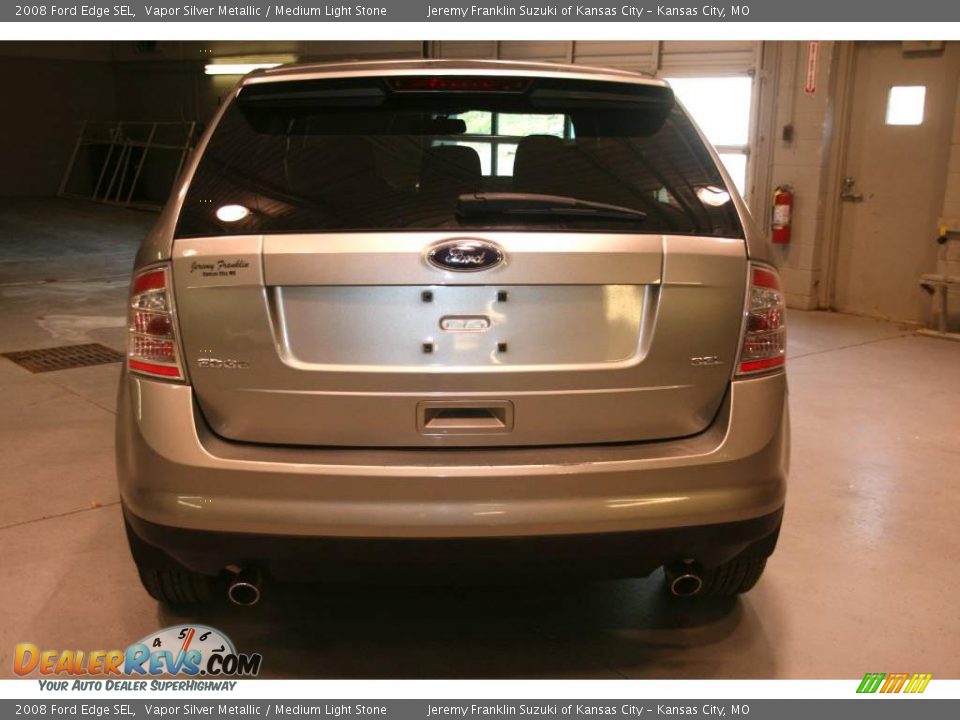 2008 Ford Edge SEL Vapor Silver Metallic / Medium Light Stone Photo #6