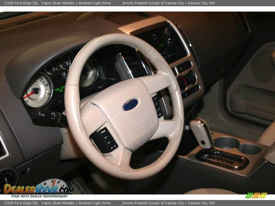 2008 Ford Edge SEL Vapor Silver Metallic / Medium Light Stone Photo #10