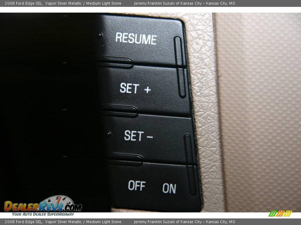 2008 Ford Edge SEL Vapor Silver Metallic / Medium Light Stone Photo #12