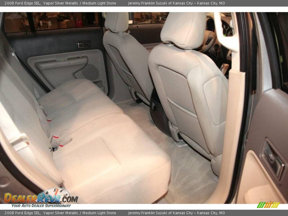 2008 Ford Edge SEL Vapor Silver Metallic / Medium Light Stone Photo #25