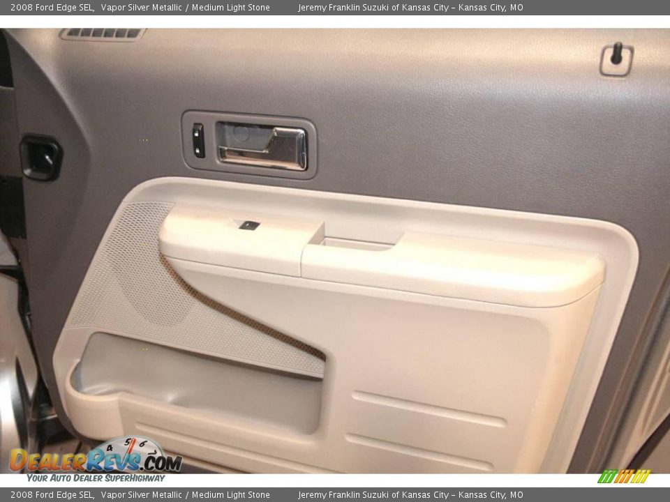 2008 Ford Edge SEL Vapor Silver Metallic / Medium Light Stone Photo #28