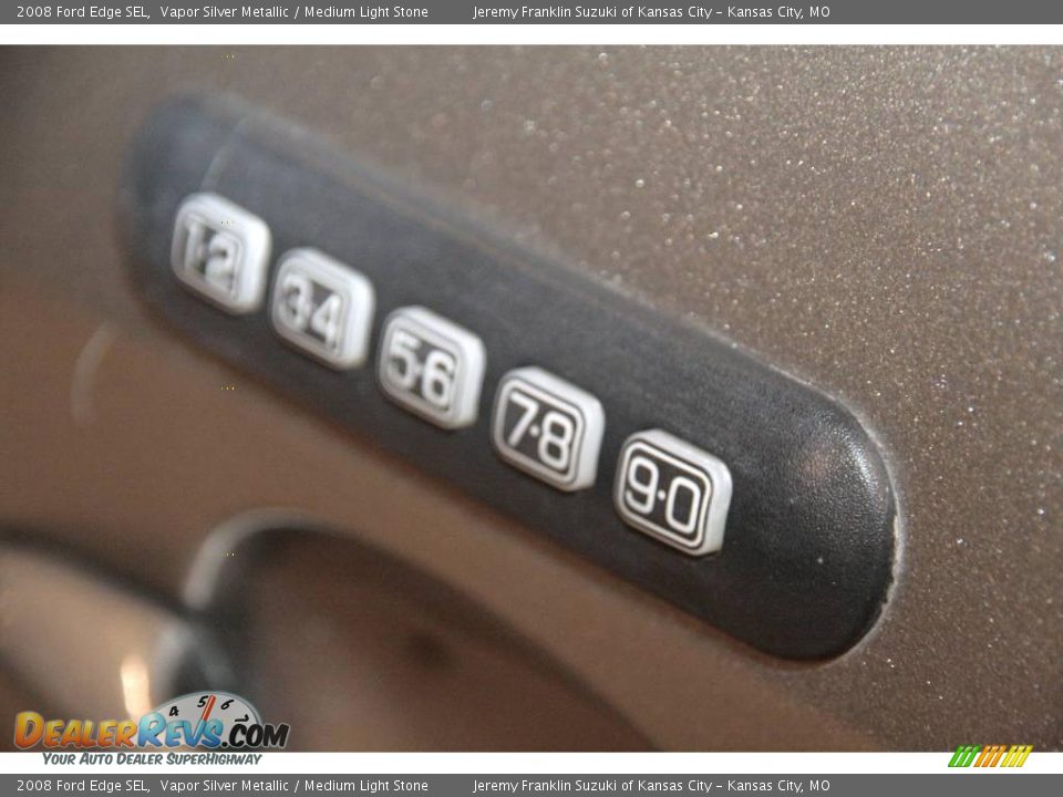 2008 Ford Edge SEL Vapor Silver Metallic / Medium Light Stone Photo #30