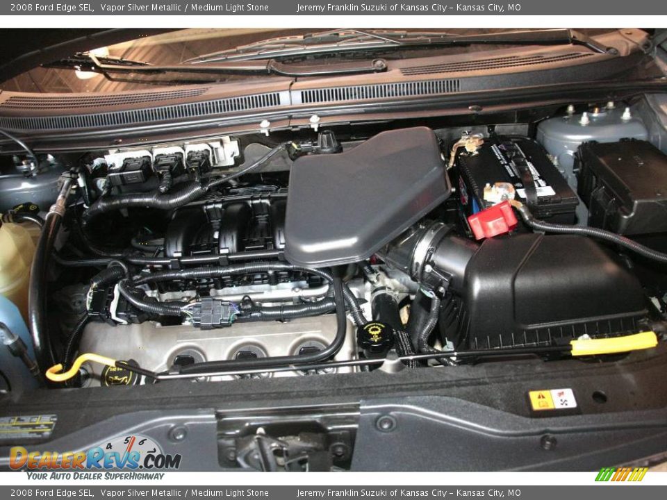 2008 Ford Edge SEL Vapor Silver Metallic / Medium Light Stone Photo #31