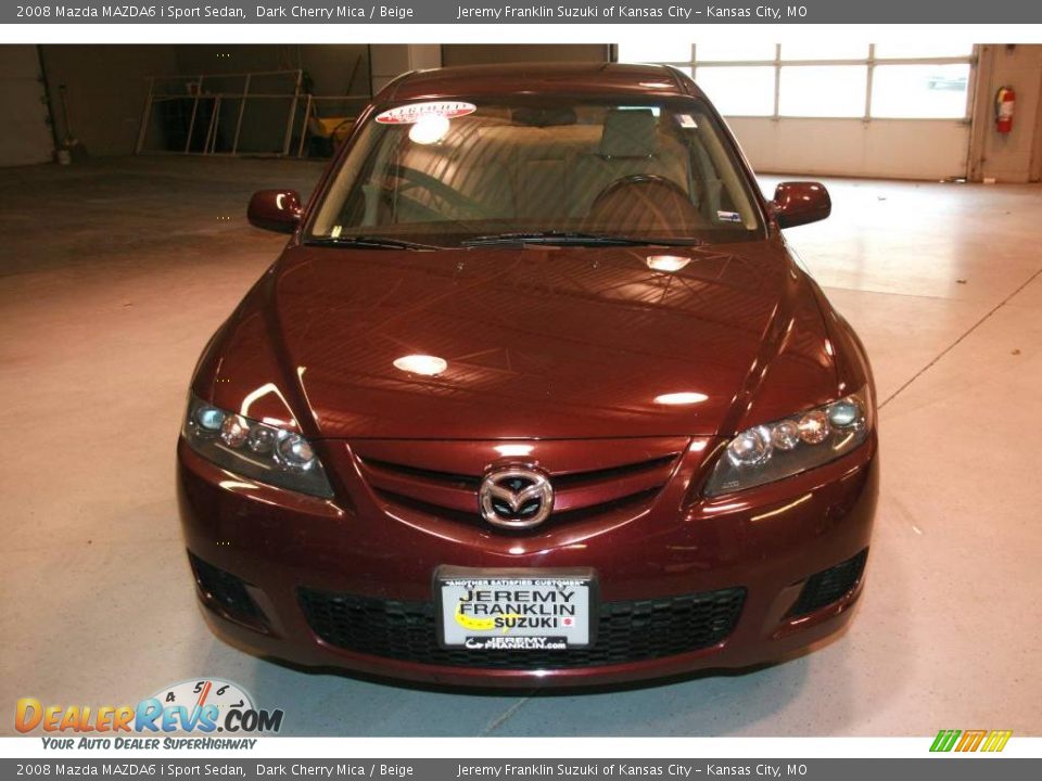 2008 Mazda MAZDA6 i Sport Sedan Dark Cherry Mica / Beige Photo #2