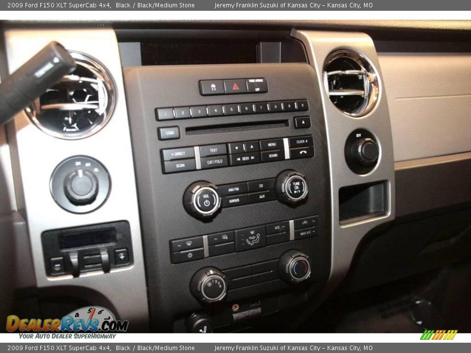 2009 Ford F150 XLT SuperCab 4x4 Black / Black/Medium Stone Photo #16