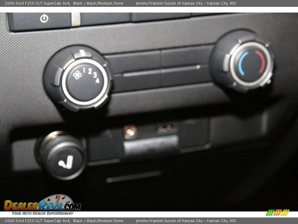 2009 Ford F150 XLT SuperCab 4x4 Black / Black/Medium Stone Photo #17