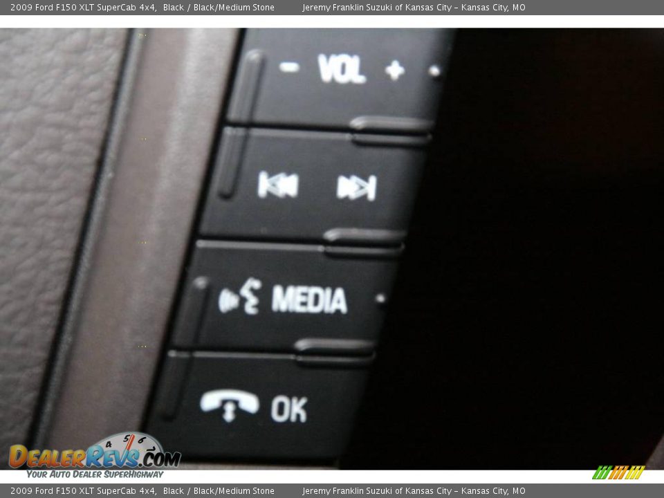 2009 Ford F150 XLT SuperCab 4x4 Black / Black/Medium Stone Photo #18