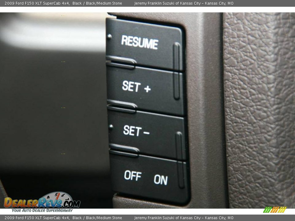 2009 Ford F150 XLT SuperCab 4x4 Black / Black/Medium Stone Photo #19