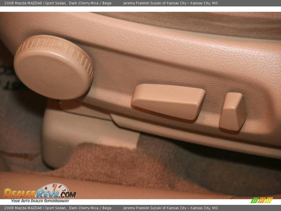 2008 Mazda MAZDA6 i Sport Sedan Dark Cherry Mica / Beige Photo #11