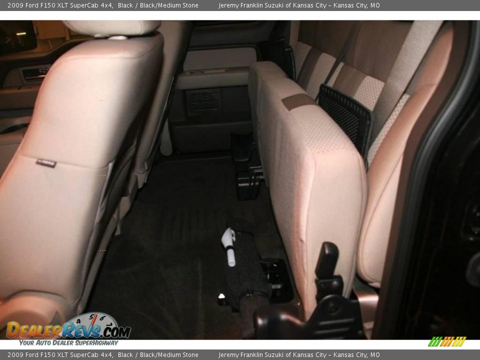 2009 Ford F150 XLT SuperCab 4x4 Black / Black/Medium Stone Photo #22
