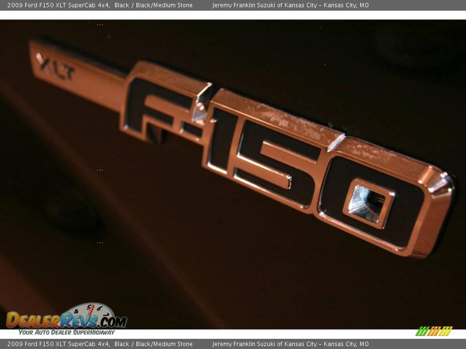 2009 Ford F150 XLT SuperCab 4x4 Black / Black/Medium Stone Photo #25