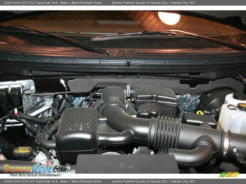 2009 Ford F150 XLT SuperCab 4x4 Black / Black/Medium Stone Photo #26