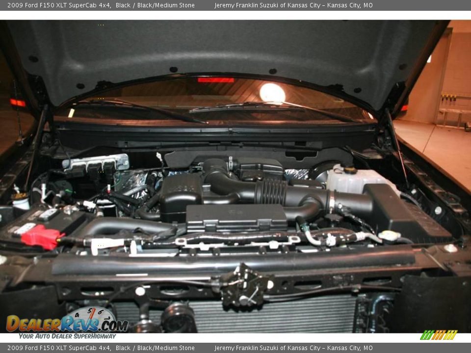2009 Ford F150 XLT SuperCab 4x4 Black / Black/Medium Stone Photo #27