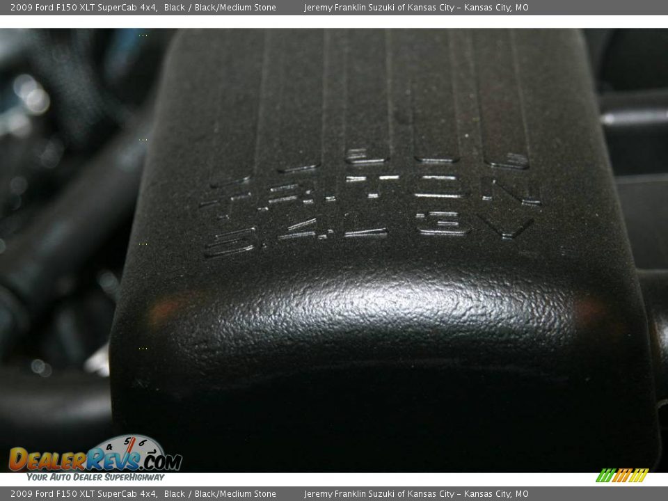 2009 Ford F150 XLT SuperCab 4x4 Black / Black/Medium Stone Photo #28