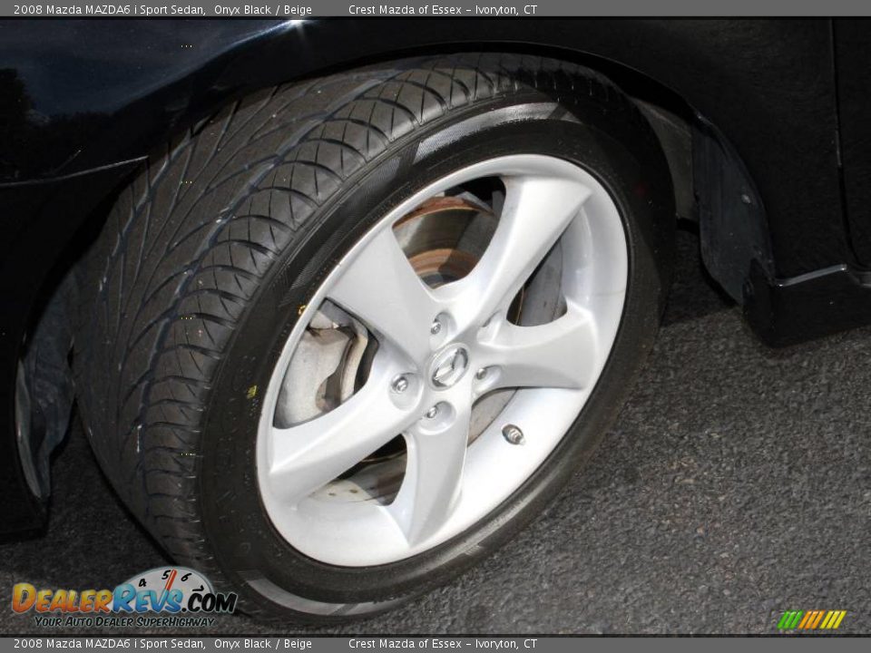 2008 Mazda MAZDA6 i Sport Sedan Onyx Black / Beige Photo #13
