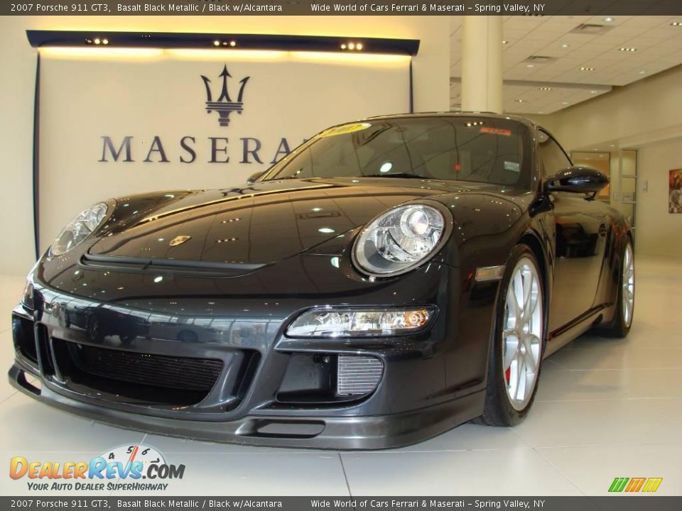 2007 Porsche 911 GT3 Basalt Black Metallic / Black w/Alcantara Photo #1