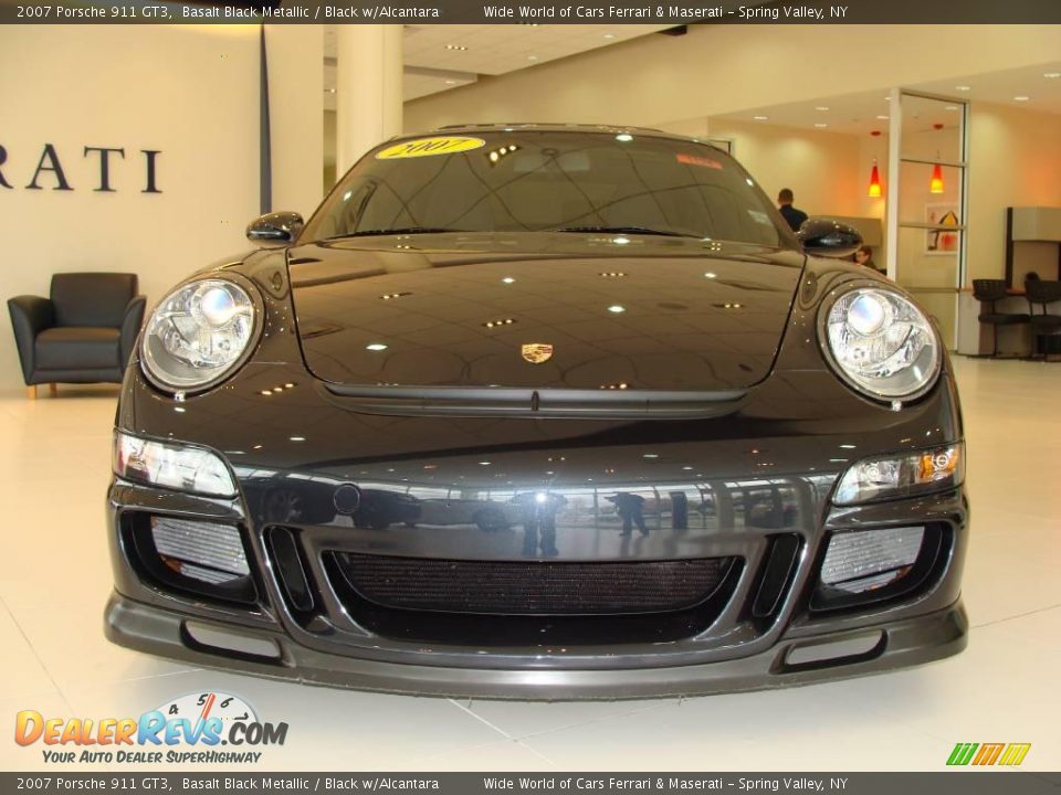 2007 Porsche 911 GT3 Basalt Black Metallic / Black w/Alcantara Photo #2