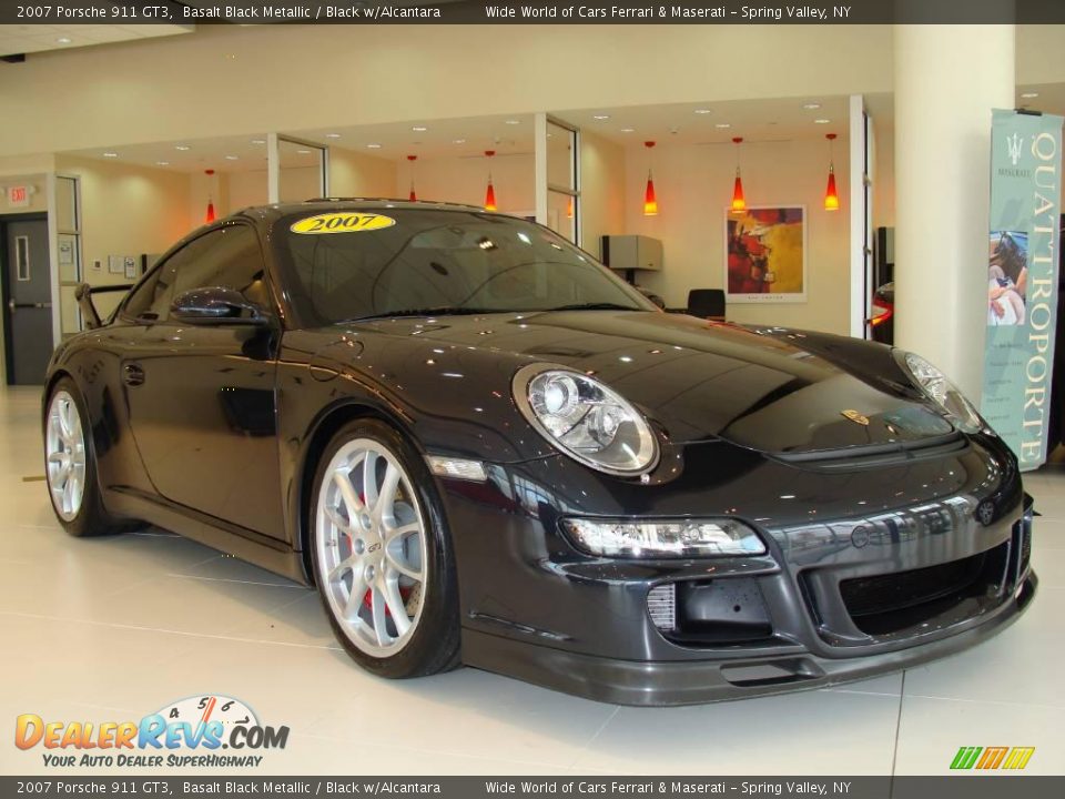 2007 Porsche 911 GT3 Basalt Black Metallic / Black w/Alcantara Photo #3