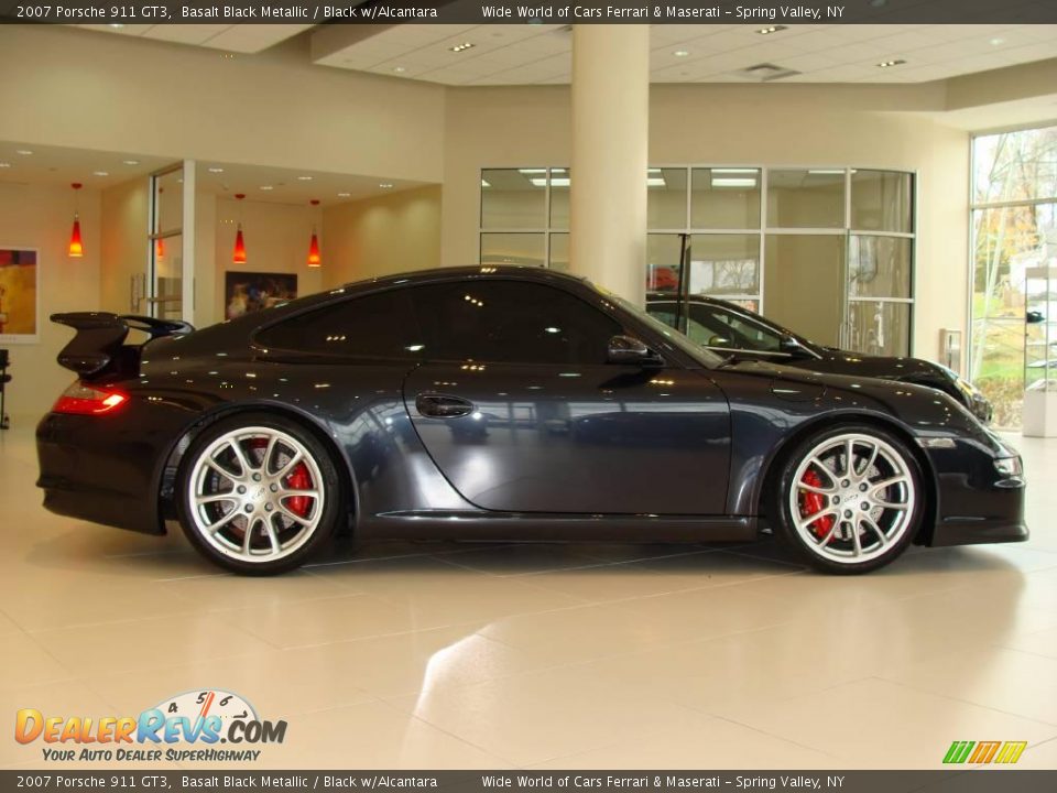 2007 Porsche 911 GT3 Basalt Black Metallic / Black w/Alcantara Photo #4
