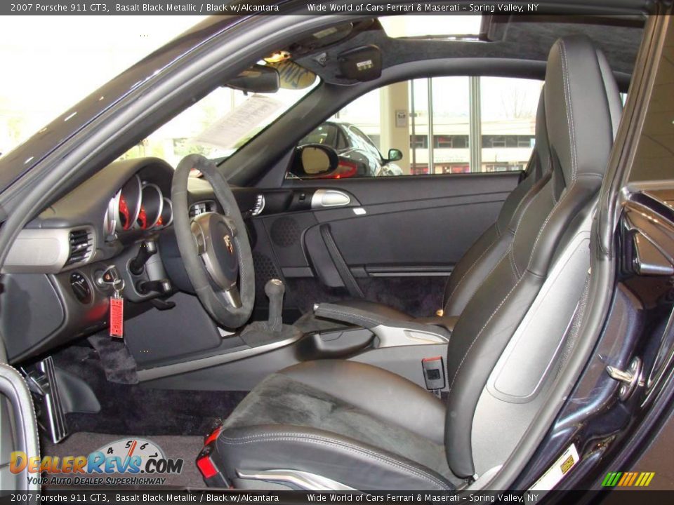 2007 Porsche 911 GT3 Basalt Black Metallic / Black w/Alcantara Photo #10