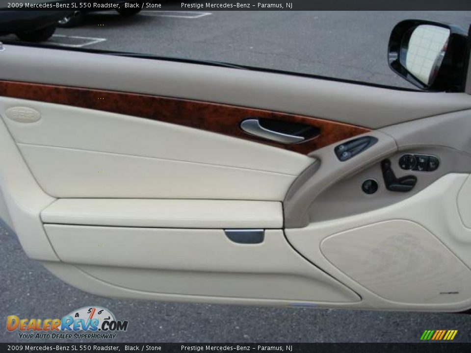 2009 Mercedes-Benz SL 550 Roadster Black / Stone Photo #7