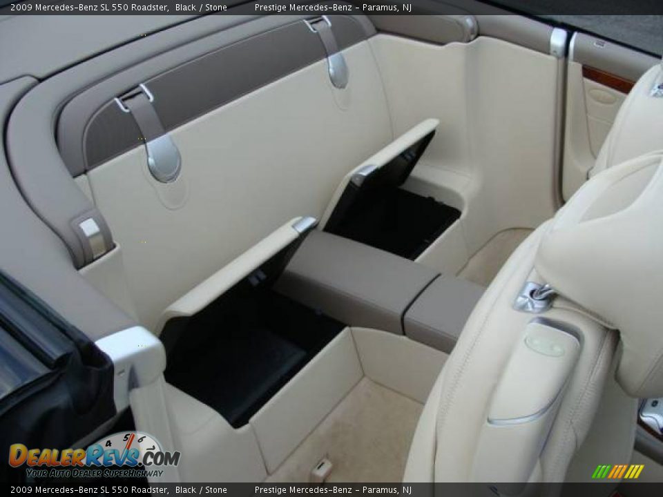 2009 Mercedes-Benz SL 550 Roadster Black / Stone Photo #13