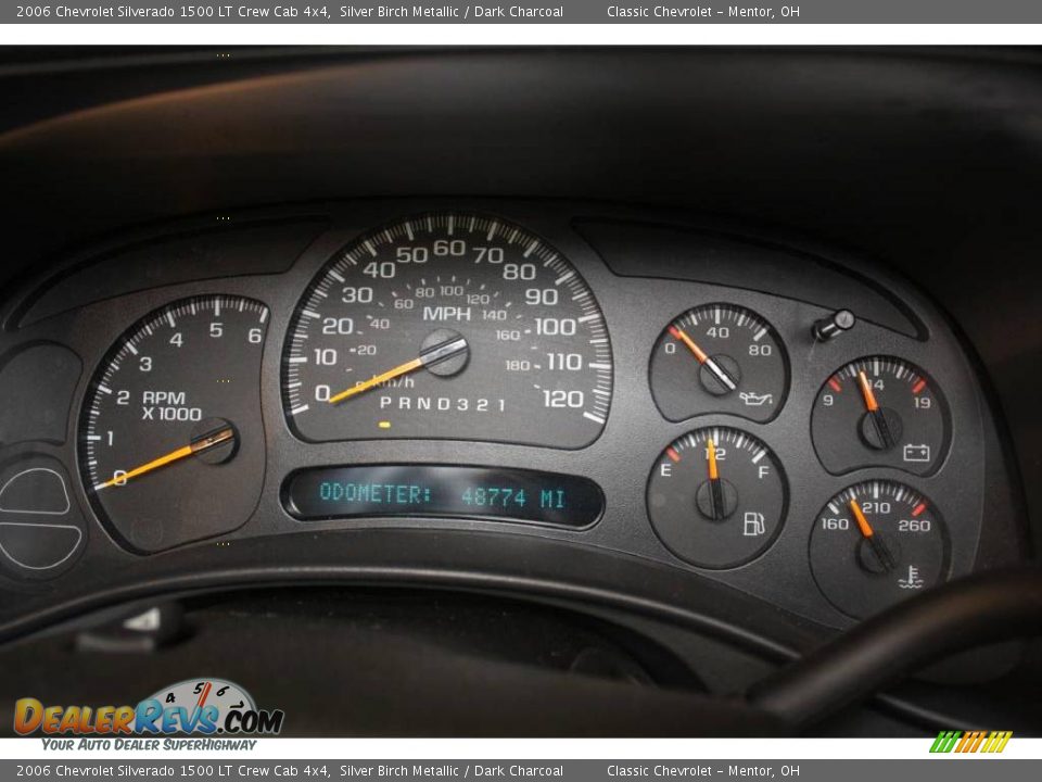 2006 Chevrolet Silverado 1500 LT Crew Cab 4x4 Silver Birch Metallic / Dark Charcoal Photo #12
