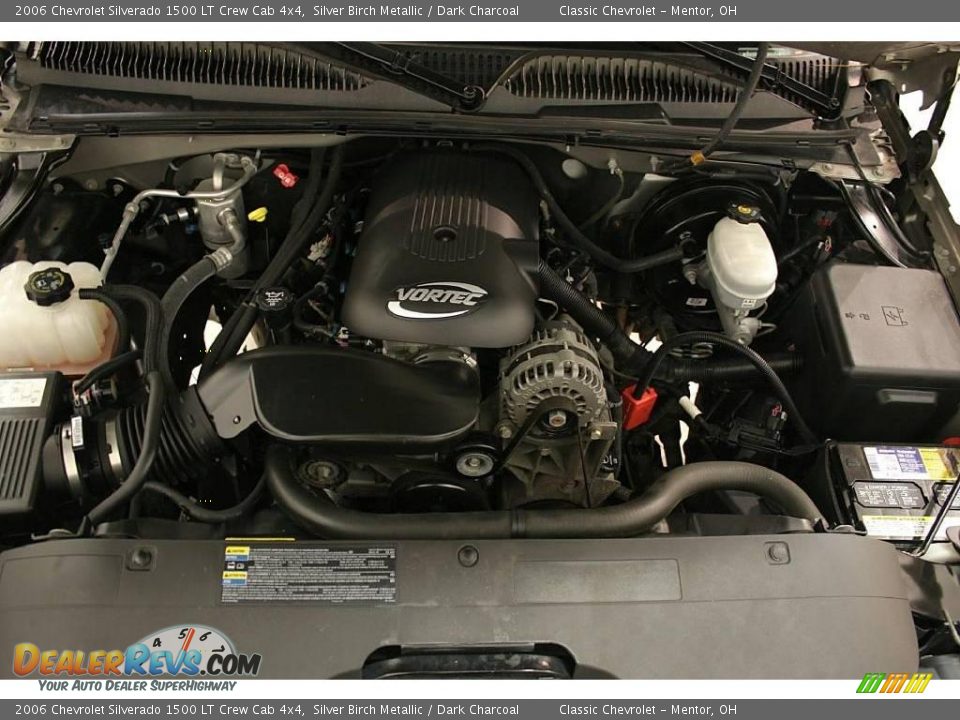 2006 Chevrolet Silverado 1500 LT Crew Cab 4x4 Silver Birch Metallic / Dark Charcoal Photo #19