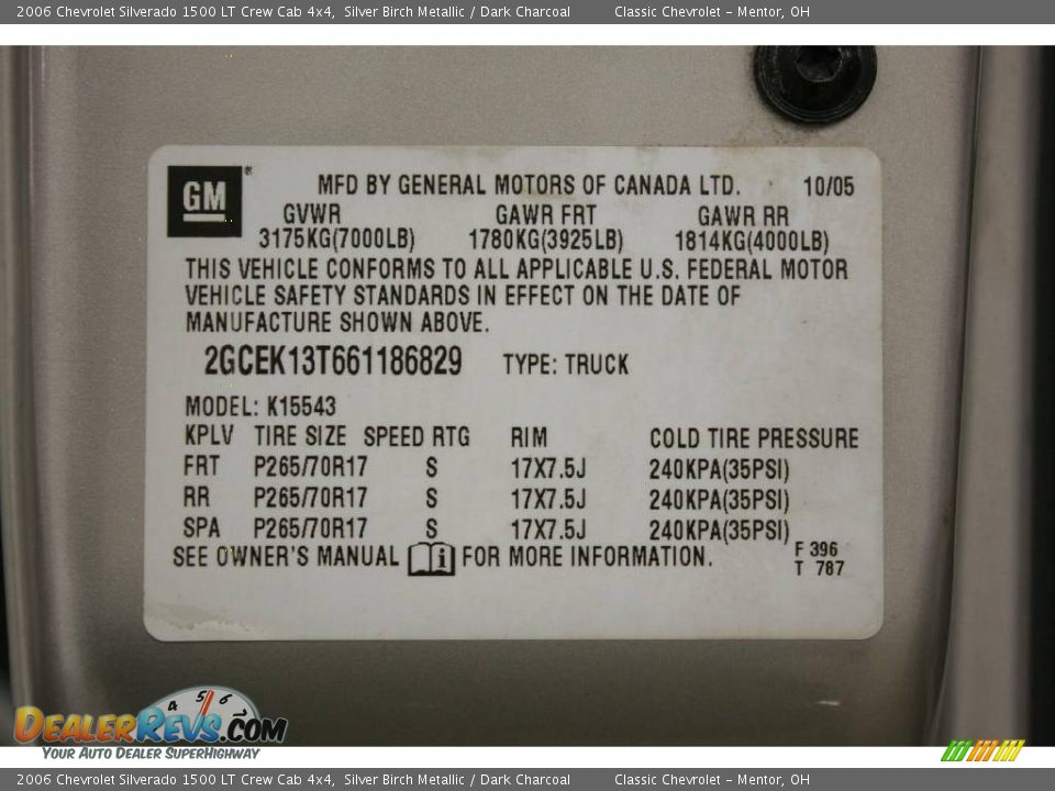 2006 Chevrolet Silverado 1500 LT Crew Cab 4x4 Silver Birch Metallic / Dark Charcoal Photo #21